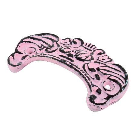 Pink Distressed Vase D Pull Iron Handle